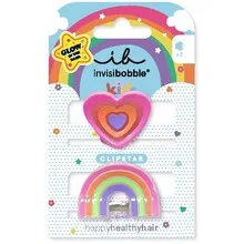 Invisibobble Hair clips Clipstar Glow Happy Heart 2 pcs thumbnail 3