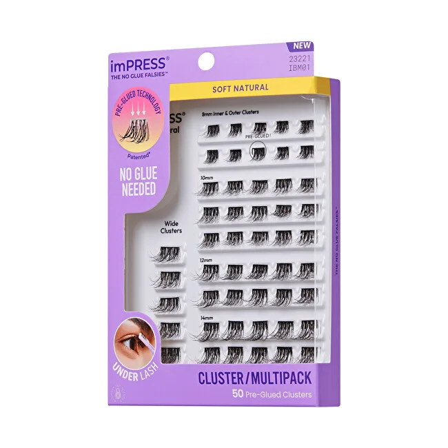 Kiss imPRESS Pre-glued Cluster Multi 01 Cluster Lashes thumbnail 2