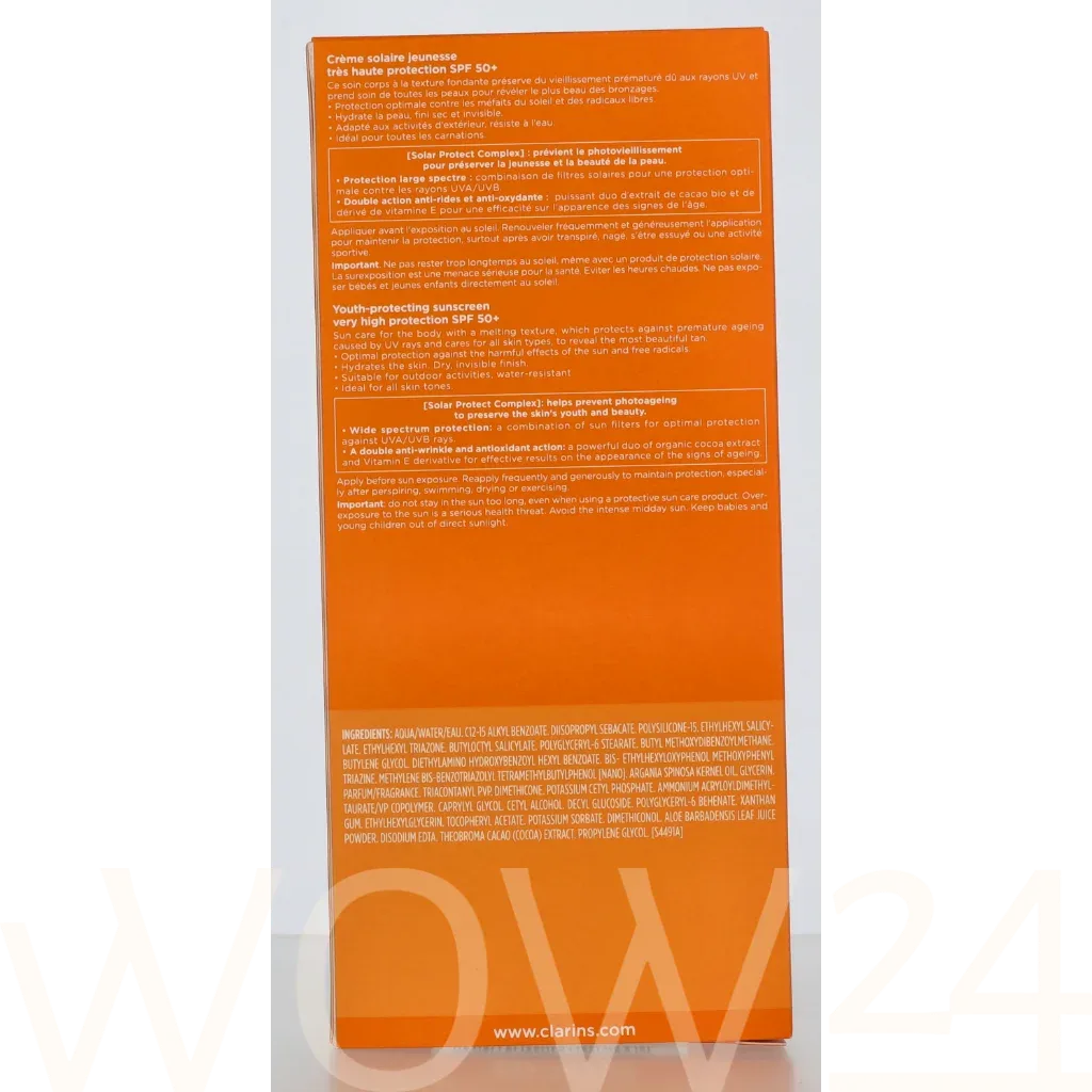 Clarins Sun Care Youth-Protecting Body Sunscreen thumbnail 3