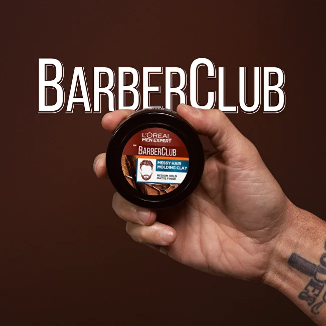 Loreal Men Expert Barber Club Messy Hair Molding Clay thumbnail 5