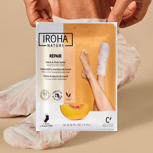 Iroha Regenerating foot mask Peach Foot Mask 2 x thumbnail 2