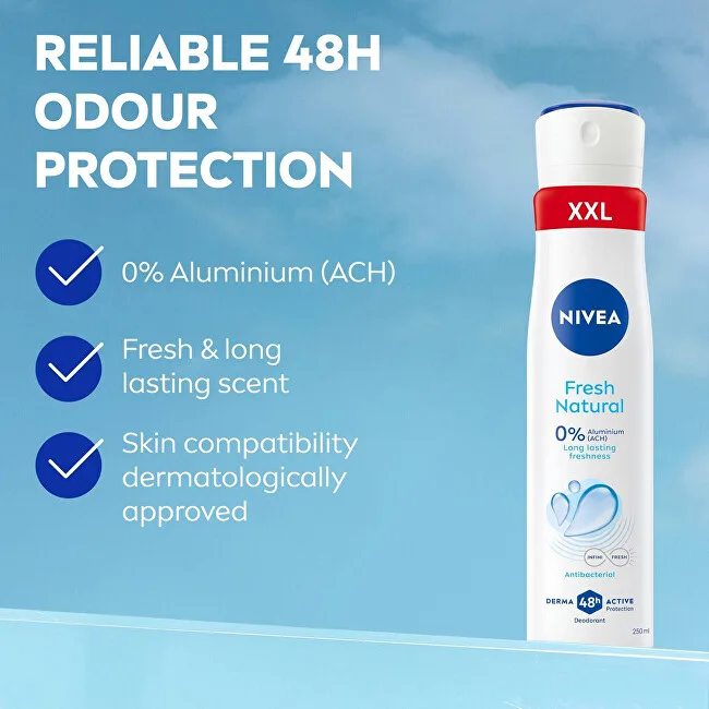 Nivea Fresh Natural Deodorant Spray 250 ml thumbnail 2