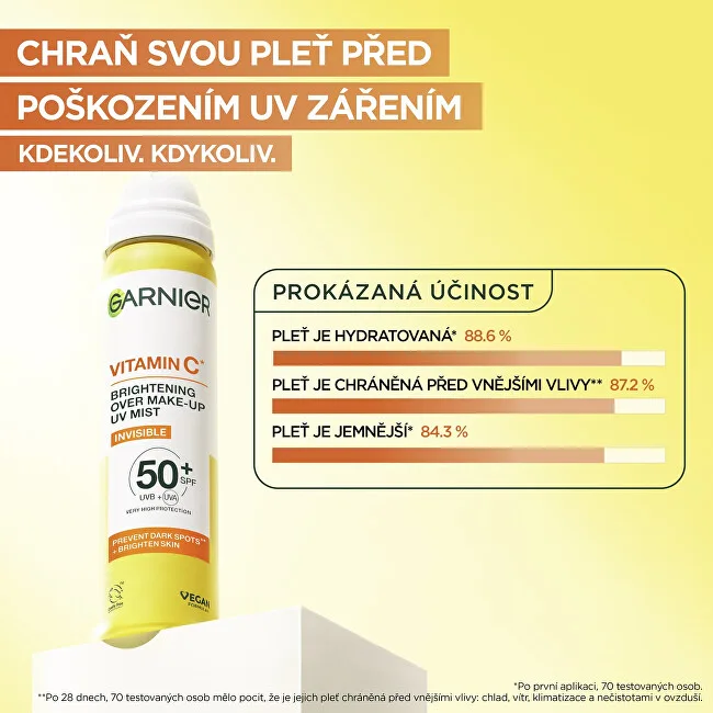 Garnier Vitamin C Brightening Over Make-Up UV Mist thumbnail 4