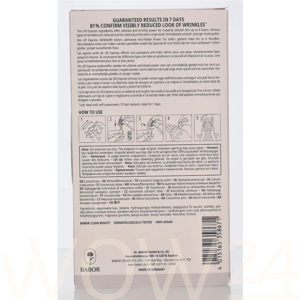 Babor Babor Lift Express Ampoule Concentrates thumbnail 3