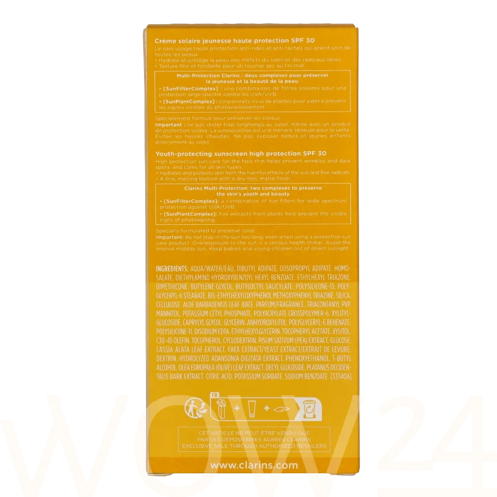 Clarins Sun Care Youth-Protecting Face Sunscreen thumbnail 3