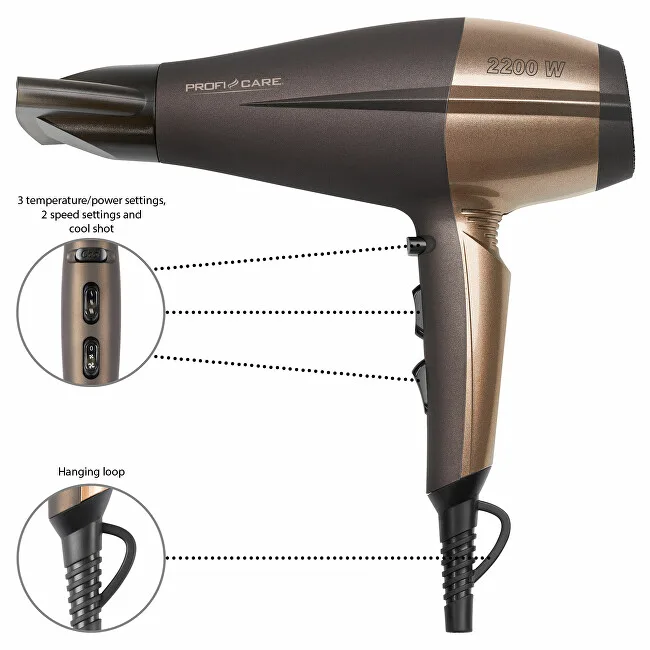 Profi care Professional hair dryer HT 3010 BR thumbnail 4
