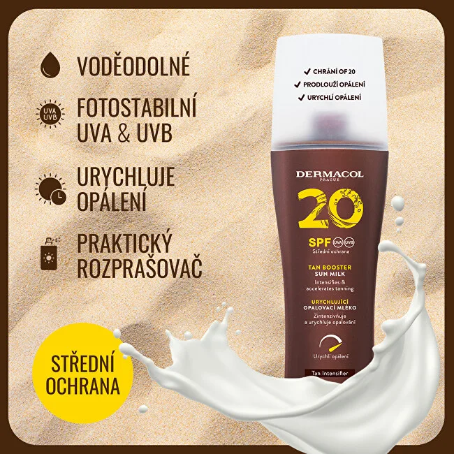 Dermacol Protective lotion to accelerate tanning SPF 20 (Tan Booster) 200 ml thumbnail 3