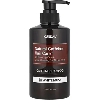 KUNDAL Natural Caffeine Hair Care+ White Musk Anti-Hair Loss Shampoo (Caffeine Shampoo) - 500 ml thumbnail 2