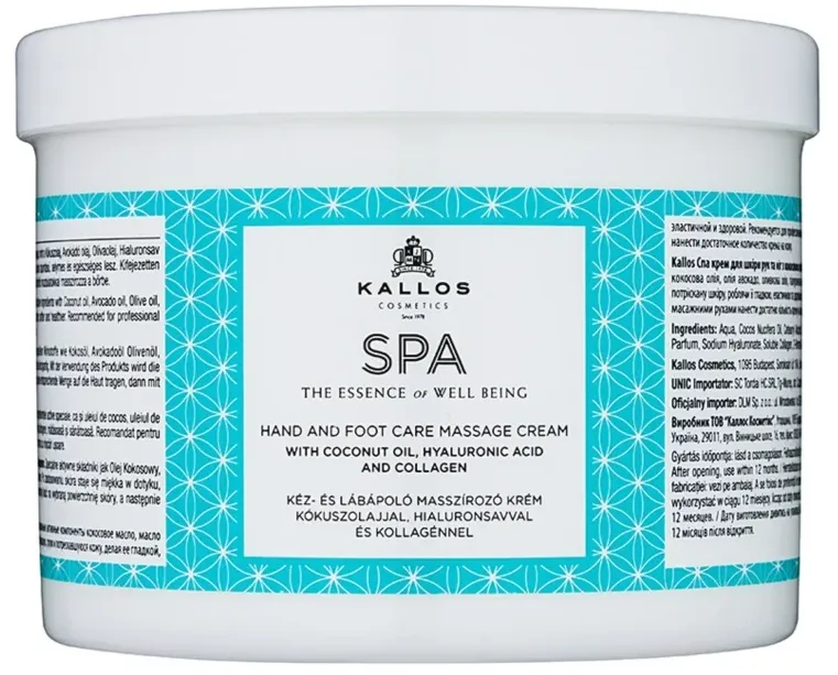 Kallos Cosmetics SPA Hand And Foot Massage Cream thumbnail 3