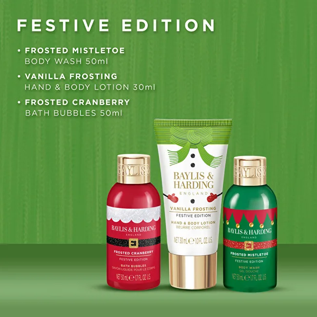 Baylis & Harding Baylis & Harding Christmas gift set "snowflake" - Festive Friends, 3pcs thumbnail 3