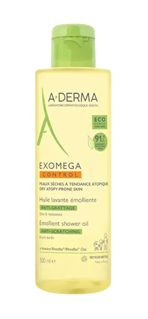 A-Derma A-Derma, Exomega Control, Fragrance, Emollient, Shower Oil, Body, For Dry Skin, 1000 ml thumbnail 2