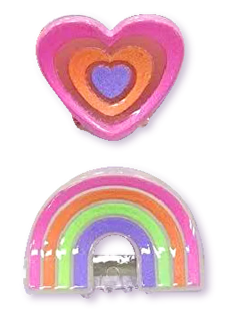 Invisibobble Hair clips Clipstar Glow Happy Heart 2 pcs thumbnail 2
