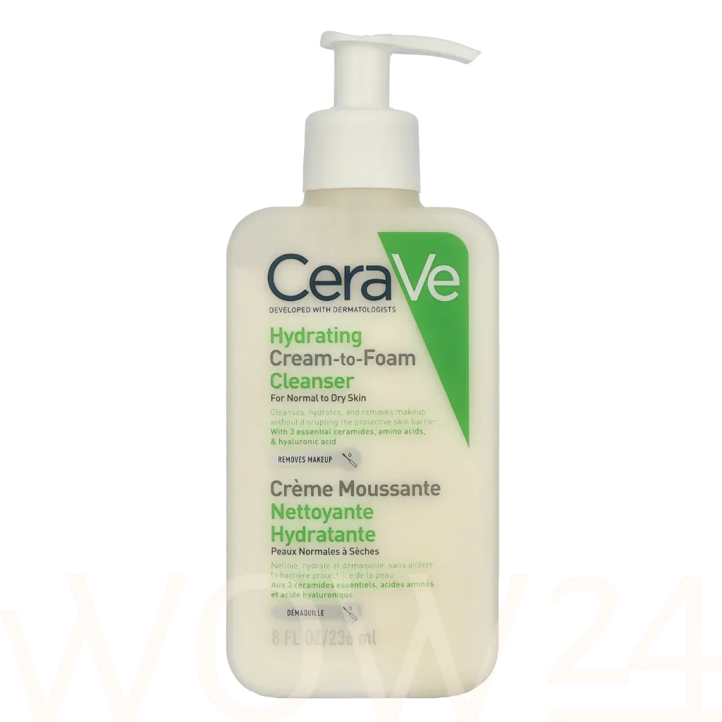 CeraVe Facial Cleansers Hydrating Cream-to-Foam thumbnail 4