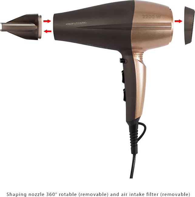 Profi care Professional hair dryer HT 3010 BR thumbnail 2