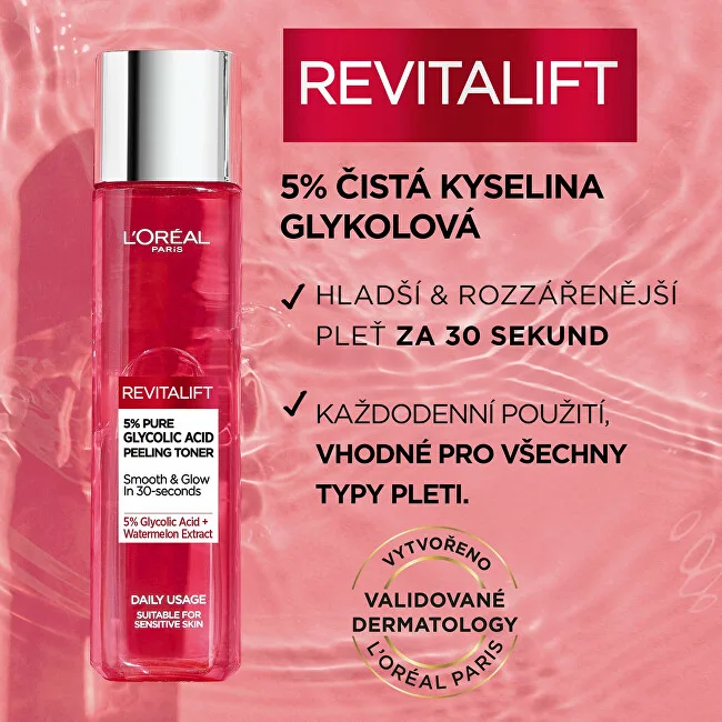 Loreal Revitalift 5% Pure Glycolic Acid Peeling Toner thumbnail 3