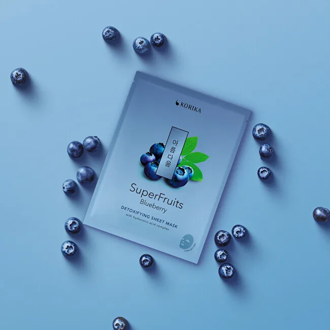 KORIKA Superfruits Blueberry Detoxifying Sheet Mask thumbnail 3