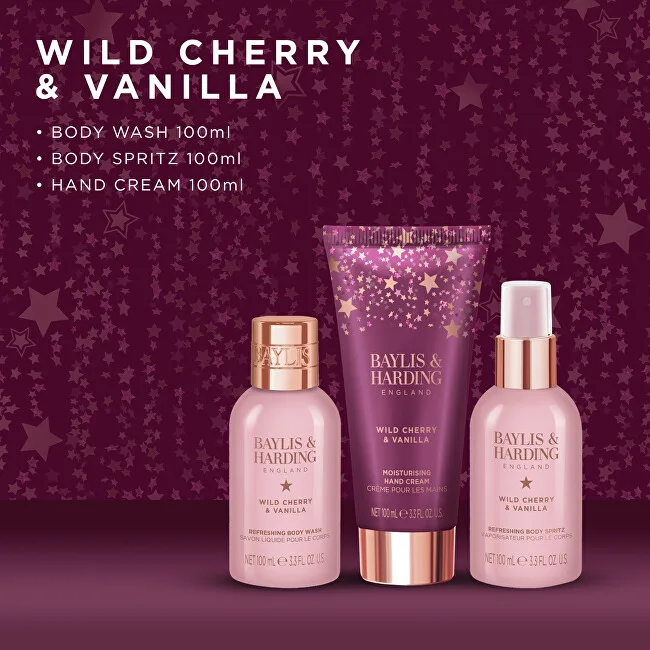 Baylis & Harding Gift set in a cosmetic bag Wild Cherry & Vanilla 3 pcs thumbnail 3