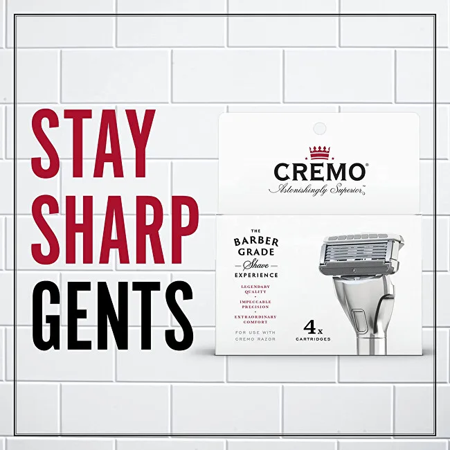 Cremo The Barber Grade replacement heads 4 pcs thumbnail 2