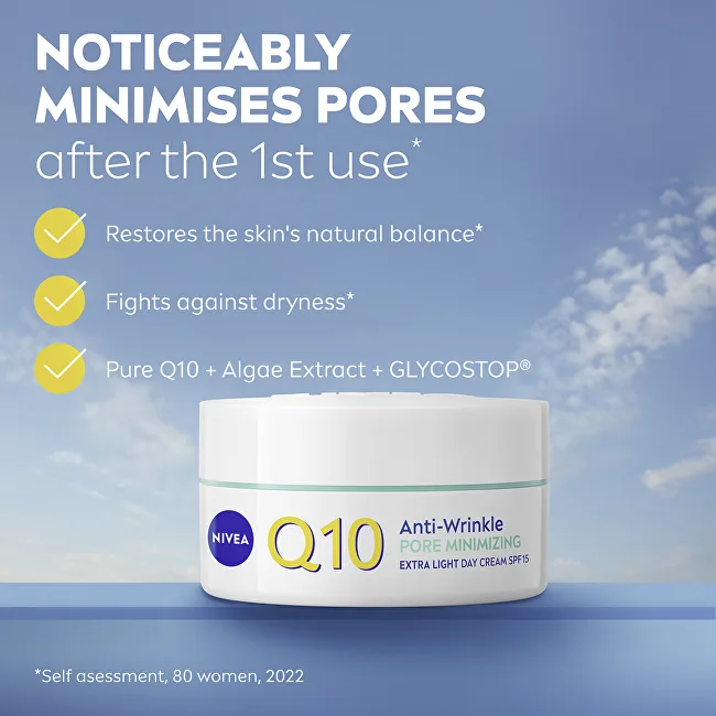 Nivea Day Cream SPF 15 Q10 Anti-Wrinkle Pore Minimizing (Day Care) 50 ml thumbnail 2