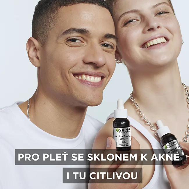 Garnier Pure active aha + bha charcoal serum thumbnail 7
