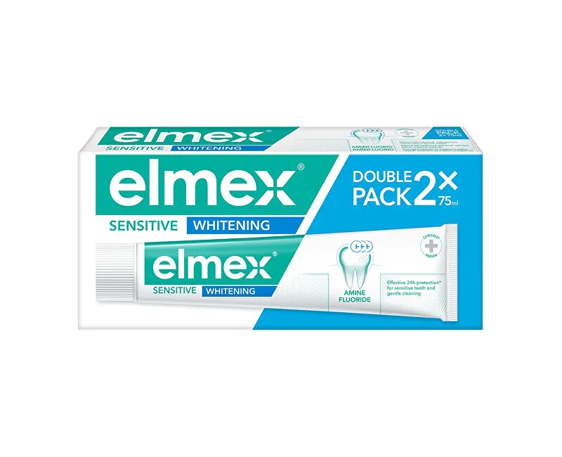 Elmex Sensitiv e Teeth Whitening Toothpaste Whitening Duopack 2x 75 ml thumbnail 2