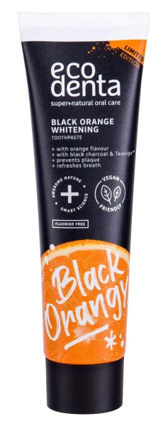 Toothpaste black orange whitening