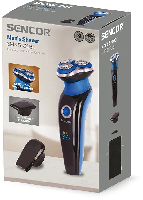 Sencor men´s shaver with trimmer sms 5520bl thumbnail 8