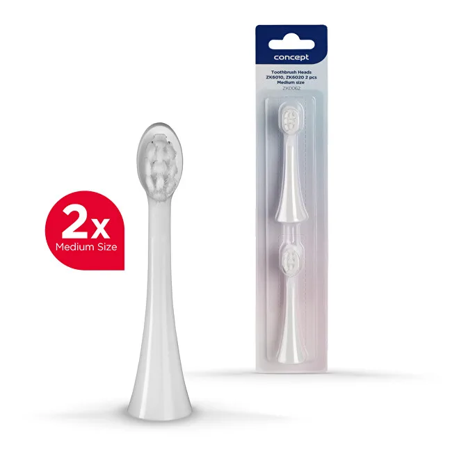 Concept "v" design Replacement heads for children´s toothbrushes ZK6010, ZK6020 Medium ZK0062 2 pcs thumbnail 2