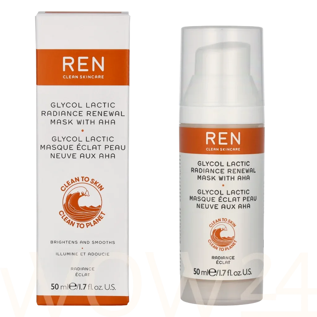 Ren clean skincare Radiance Glycolic Lactic Radiance Renewal Mask With AHA thumbnail 4
