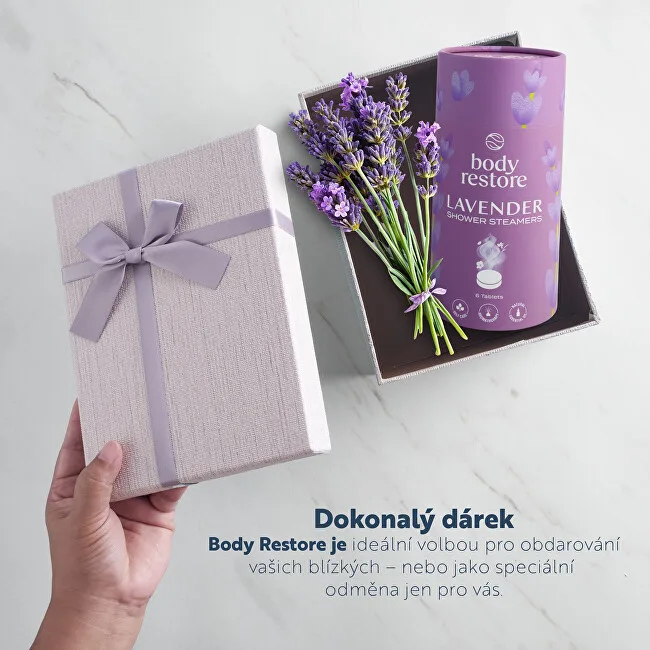 Body Restore Set of aromatic tablets for the shower Lavender Shower Steamers 6 pcs thumbnail 7