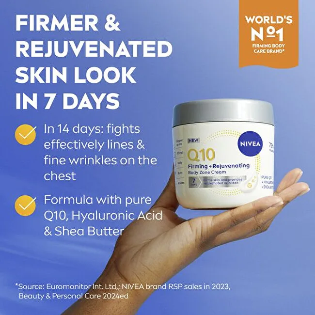 Nivea Firming and Rejuvenating Body Zone Cream Q10 400 ml thumbnail 2