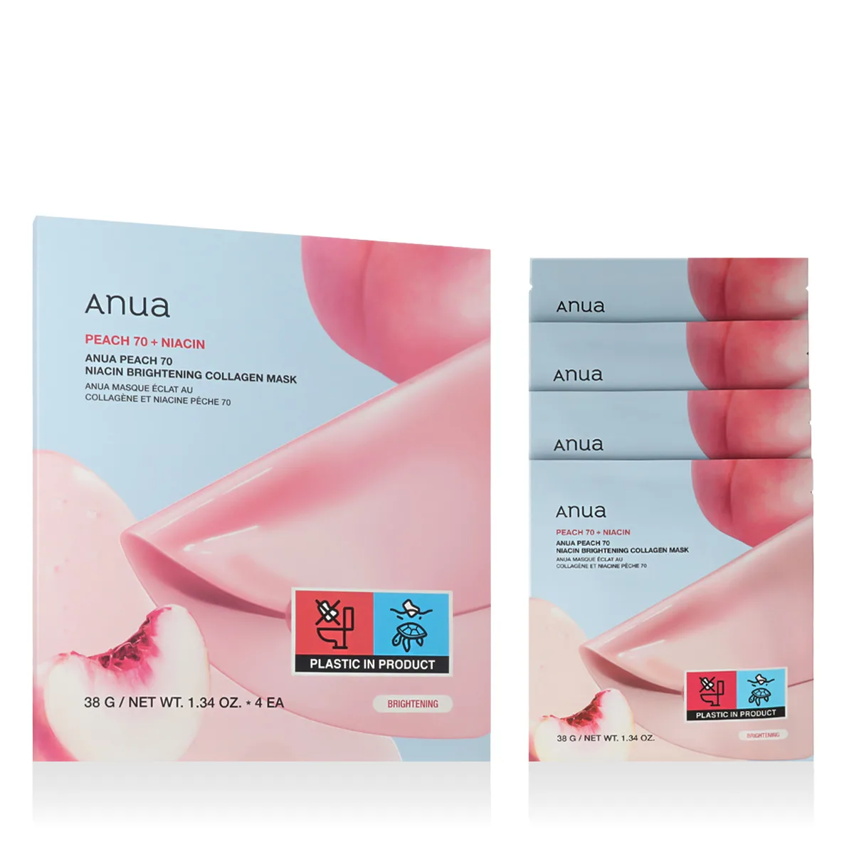 Anua Anua Peach 70 Nacin Brightening  Collagen Mask thumbnail 8