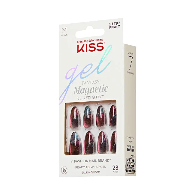 Kiss Artificial nails Gel Fantasy Magnetic - Moonlit Veil 28 pcs thumbnail 2