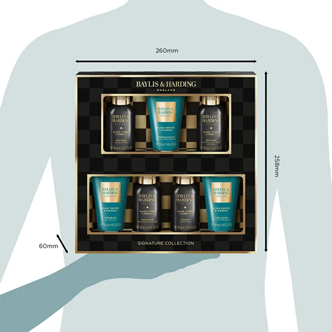 Baylis & Harding Black Pepper & Ginseng Body Care Gift Set 7 pcs thumbnail 4