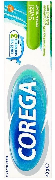 Corega extra strong fixing cream for dental prostheses 40 g freshly thumbnail 2