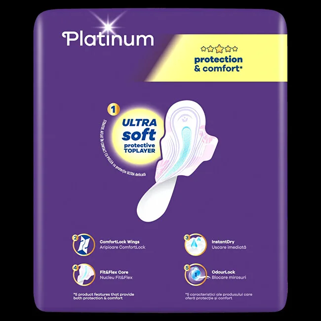 Always Platinum Ultra Super Mega sanitary pads 42 pcs thumbnail 6