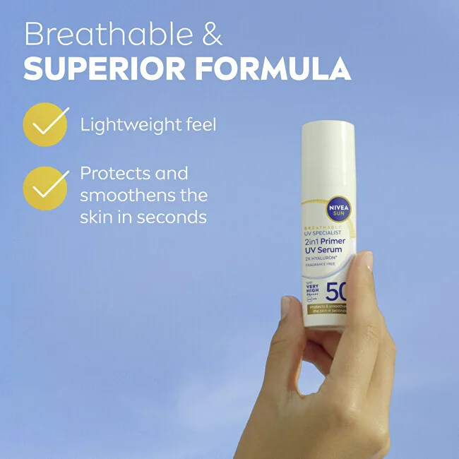 Nivea 2in1 Face Serum SPF 50+ (Daily UV Serum) thumbnail 2
