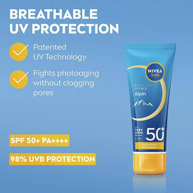 Nivea Sunscreen SPF 50+ Alpin UV Face Cream 40 ml thumbnail 4