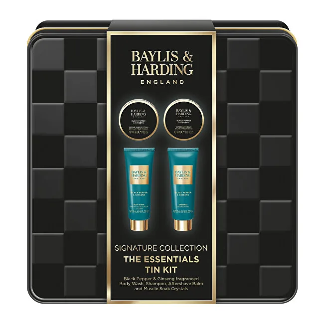 Baylis & Harding Gift set in a tin can Black Pepper & Ginseng 4 pcs thumbnail 2