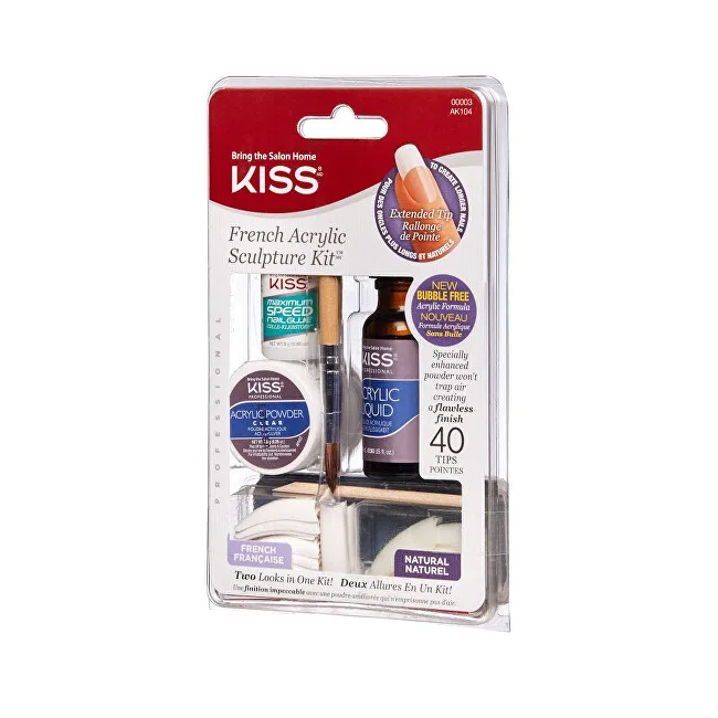 Kiss Kiss French Sculpture Acrylic Kit - Acrylic set of french manicure Nagų dildė thumbnail 2