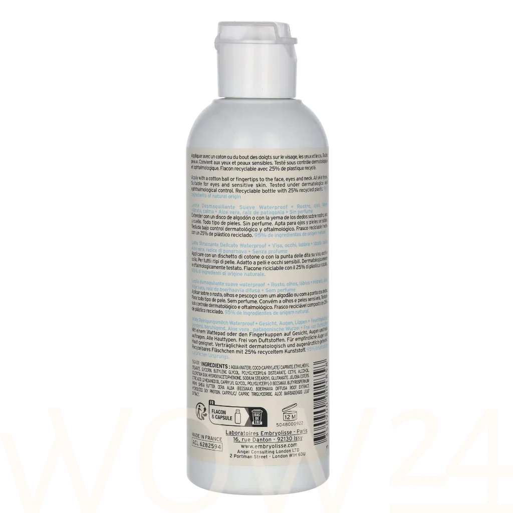 Embryolisse Cleansers and Make-up Removers Gentle Waterproof Make-Up Remover Milk thumbnail 3