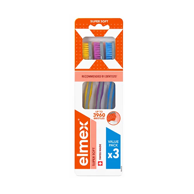 Elmex Toothbrush Super Soft Multipack 3 pcs thumbnail 2