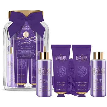 The Luxury Bathing Company Body care gift set in a glass jar Lavender 5 pcs thumbnail 2