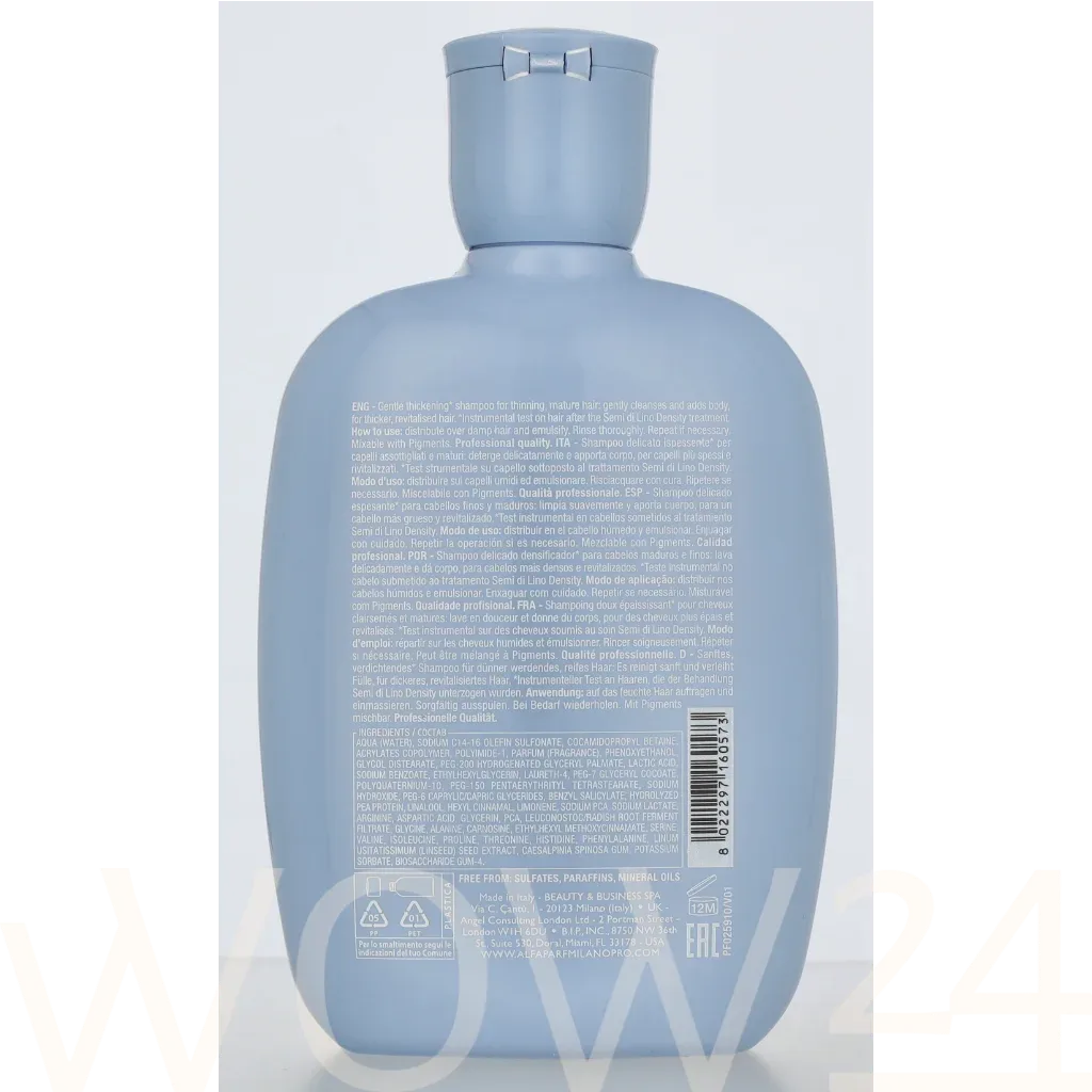Alfaparf Milano Semi Di Lino Density Thickening Low Shampoo thumbnail 3