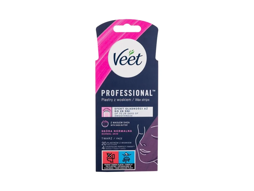 Professional wax strips face