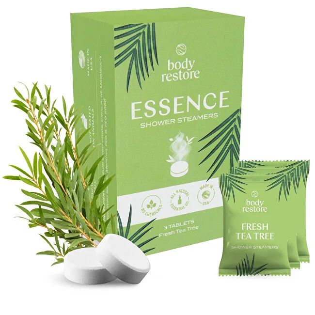 Body Restore Fresh Tea Tree Shower Steamers aromatic tablet set 3 pcs thumbnail 2