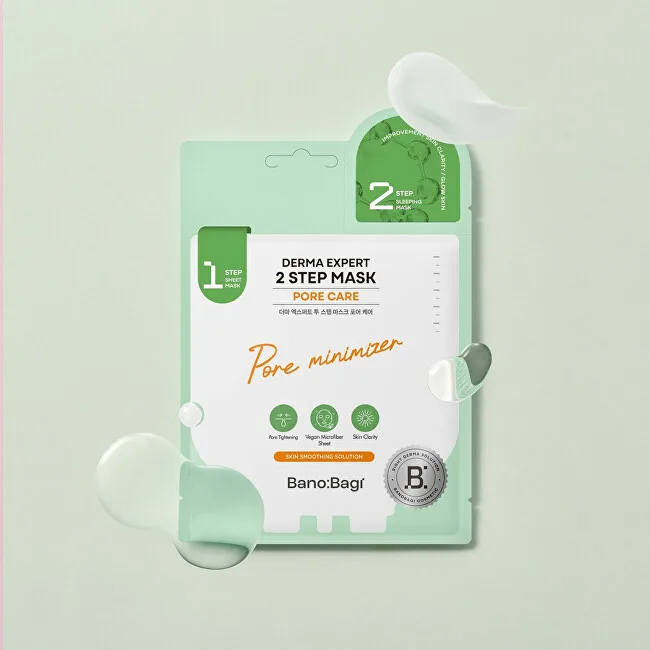 BANOBAGI Two-phase mask for reducing enlarged pores Derma Expert Pore Care (2 Step Mask) 25+2 g thumbnail 3
