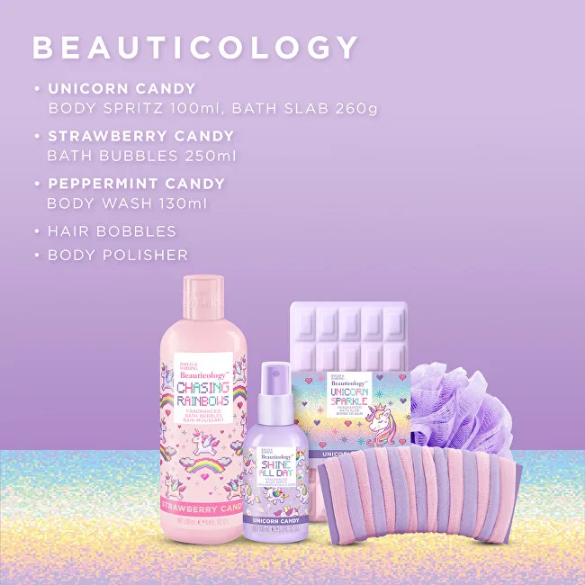 Baylis & Harding Baylis & Harding Gift Box of Body Care Products and Hair Ties - Unicorn, 6 pcs thumbnail 3