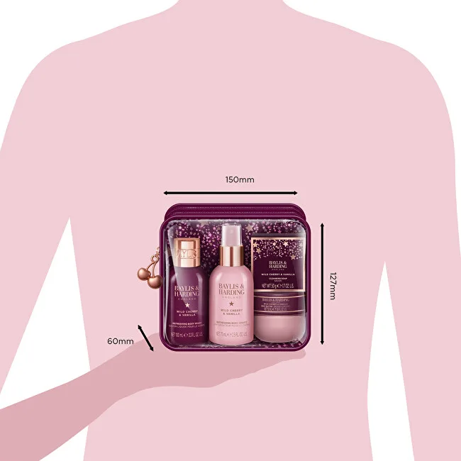 Baylis & Harding Baylis & Harding Body Care Set in a Bag Wild Cherry & Vanilla 4pcs thumbnail 3
