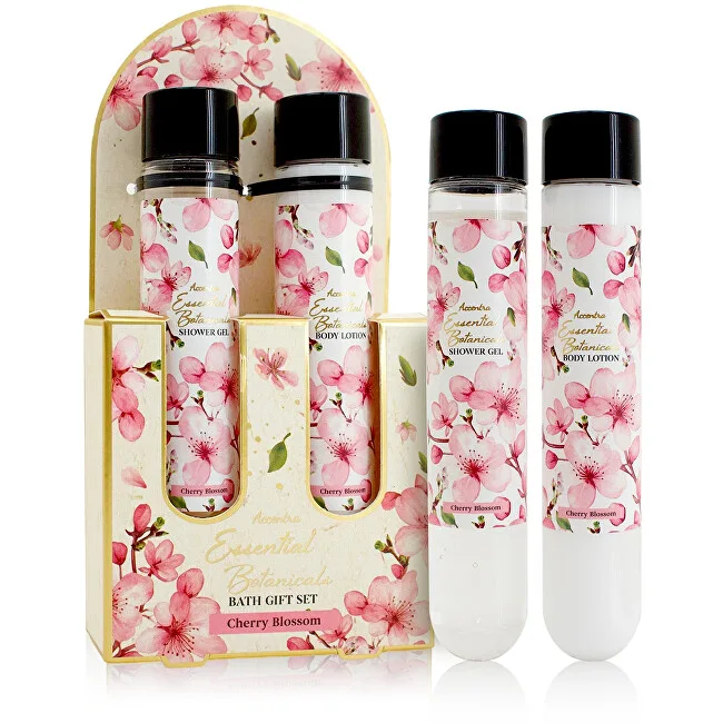 Accentra Accentra bath set ESSENTIAL BOTANICS cherry blossom tube in a gift box, shower gel 60ml, body lotion 60ml thumbnail 2